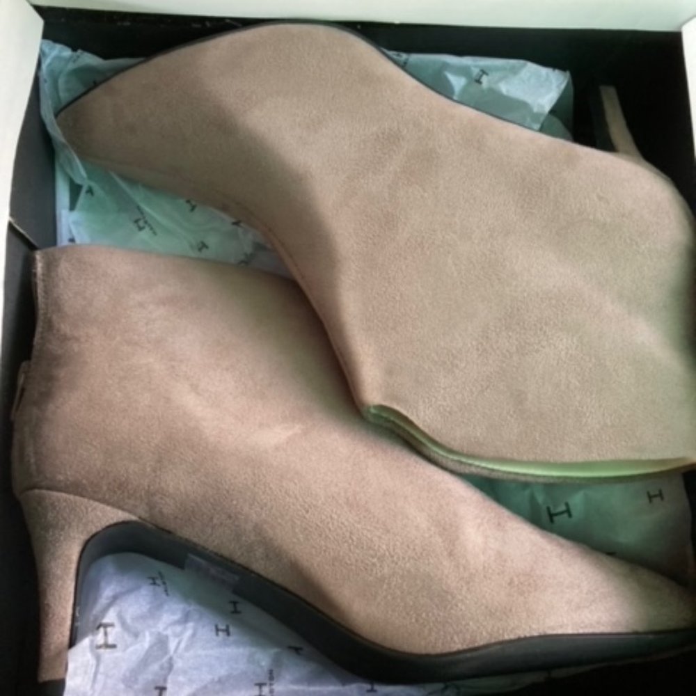 Halston vegan suede booties